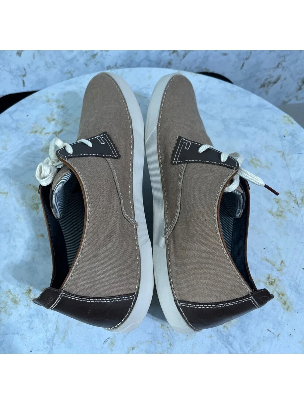 Clarks Neelix Vibe Mens Size 13M Shoes Brown Gray Lace Up Comfort Casual Sneaker